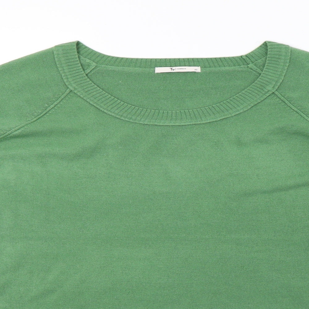 saisnburys Womens Green  Knit Pullover Sweatshirt Size 20