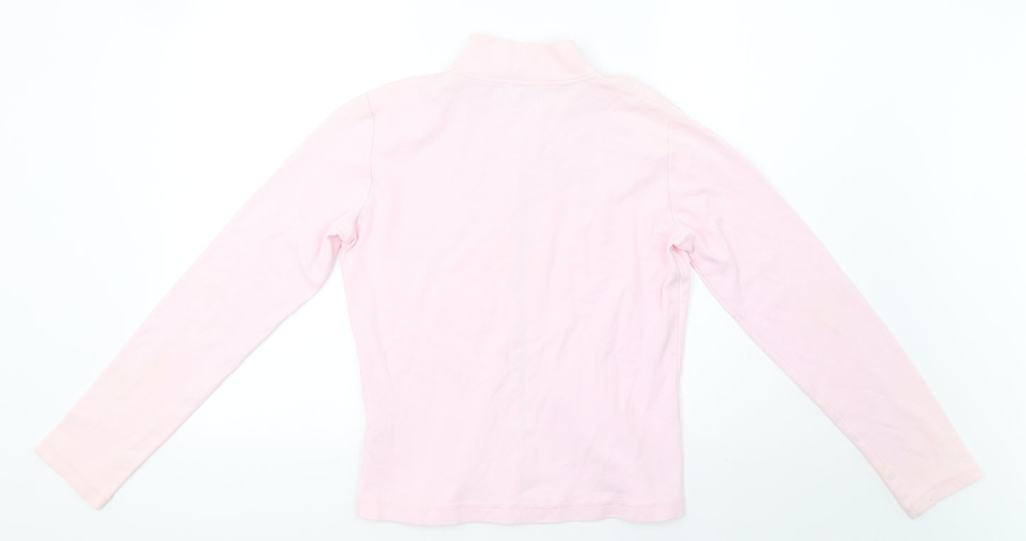VILA Womens Pink   Full Zip Sweatshirt Size L