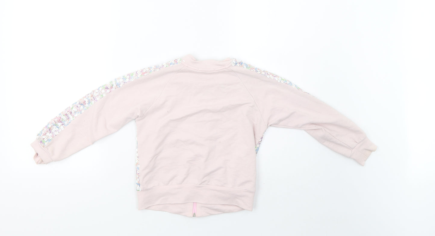little lady Girls Pink   Full Zip Sweatshirt Size 5 Years