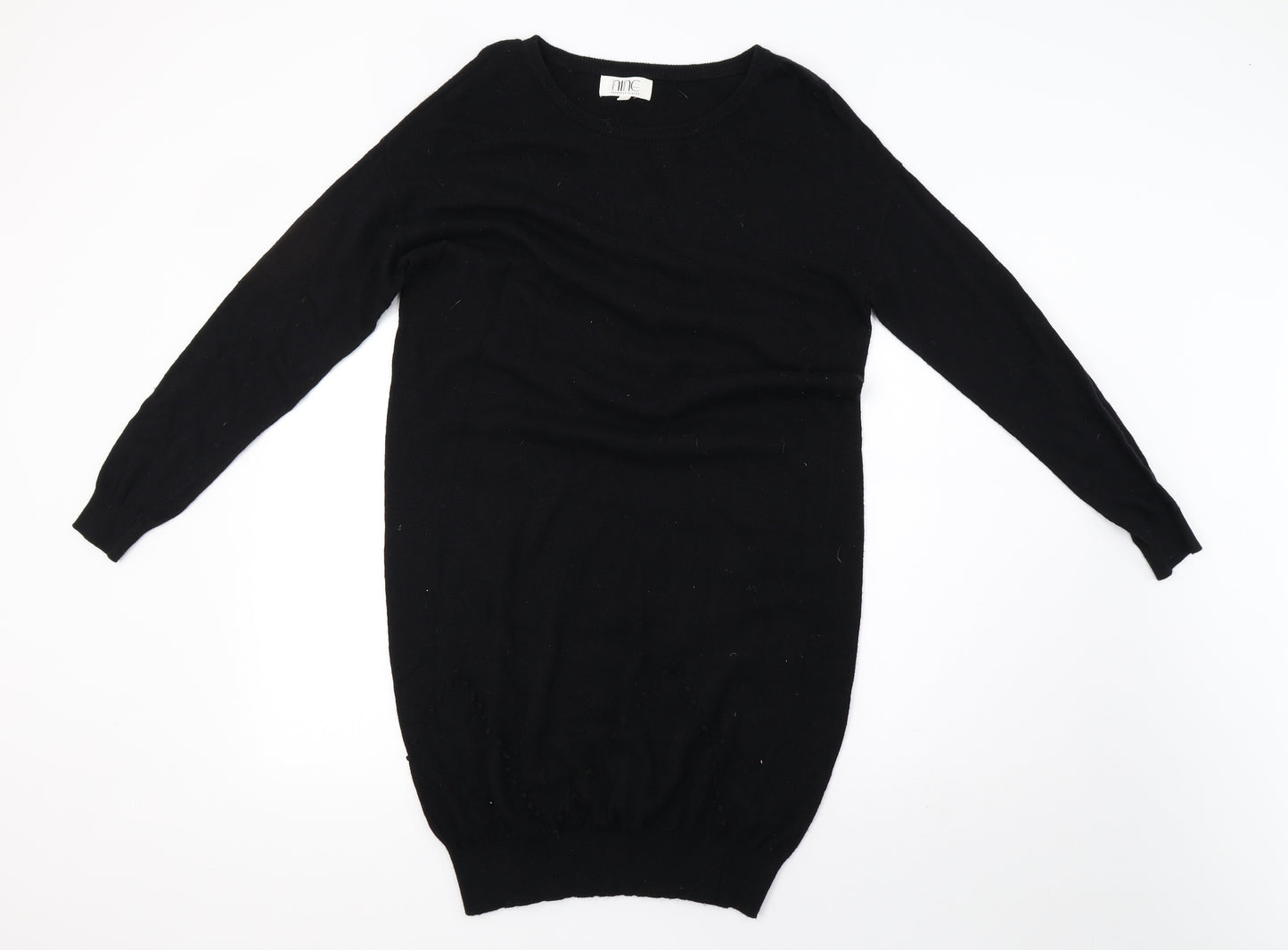 Debenhams Womens Black  Knit Bodycon  Size 10
