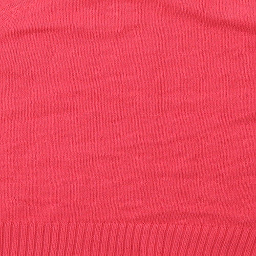 nhs Womens Pink  Knit Cardigan Jumper Size 12