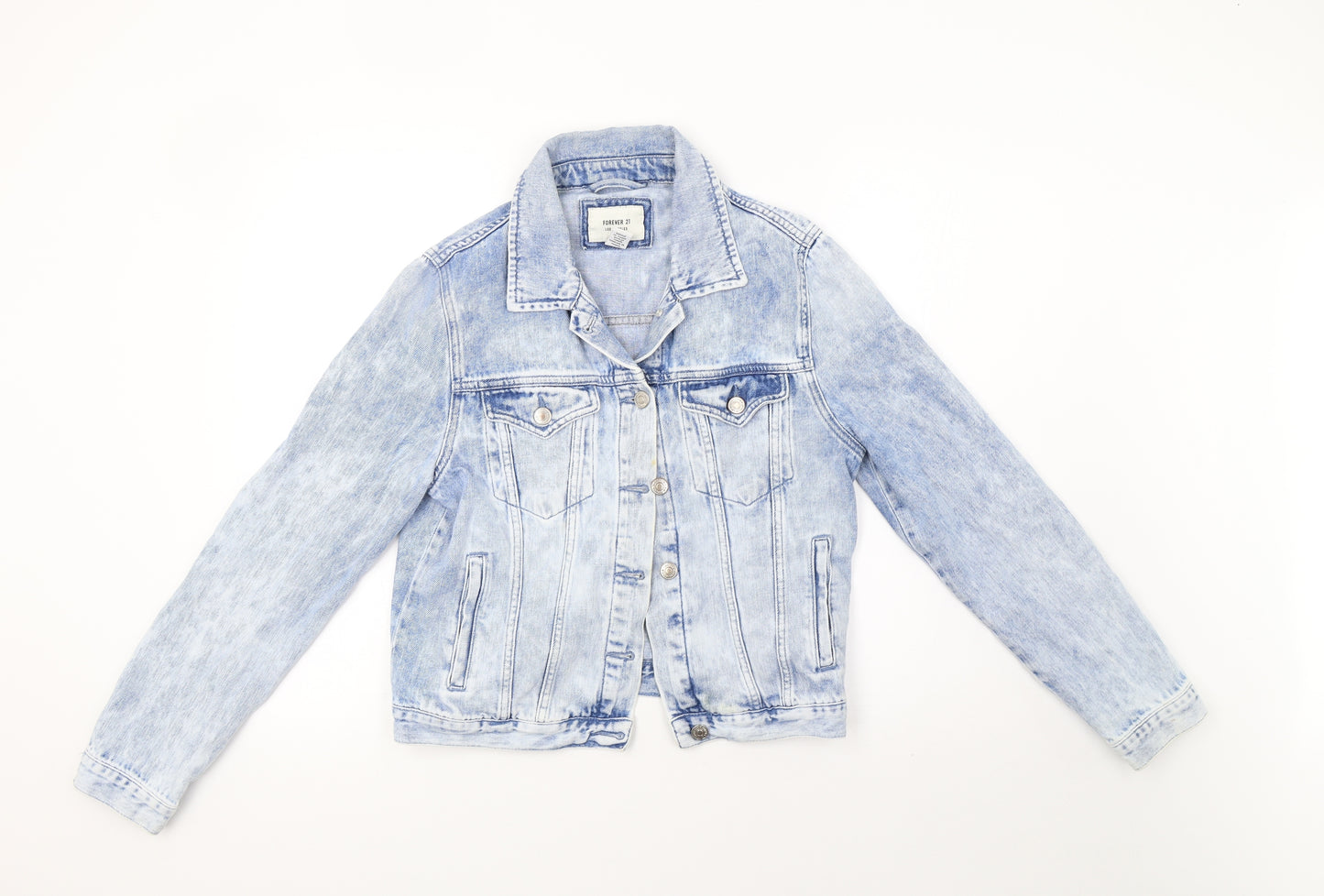 FOREVER 21 Womens Blue  Denim Jacket  Size M