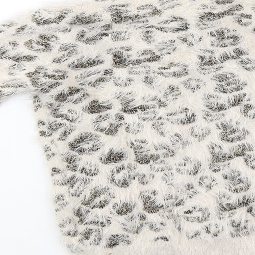 Primark Girls Brown Animal Print  Pullover Sweatshirt Size 10-11 Years