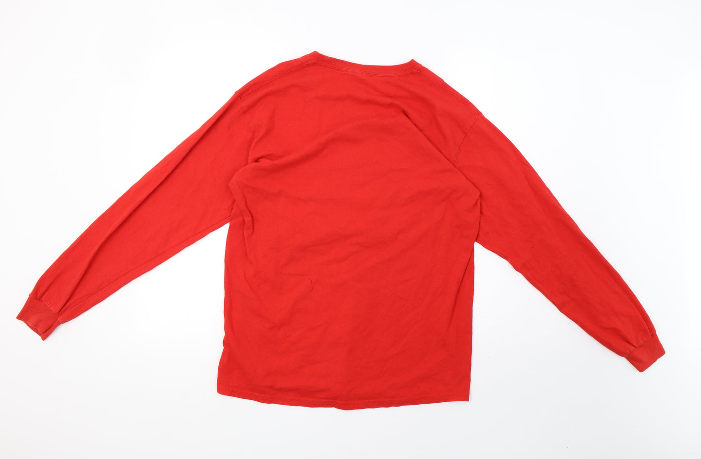 Gildan Mens Red   Pullover Sweatshirt Size M