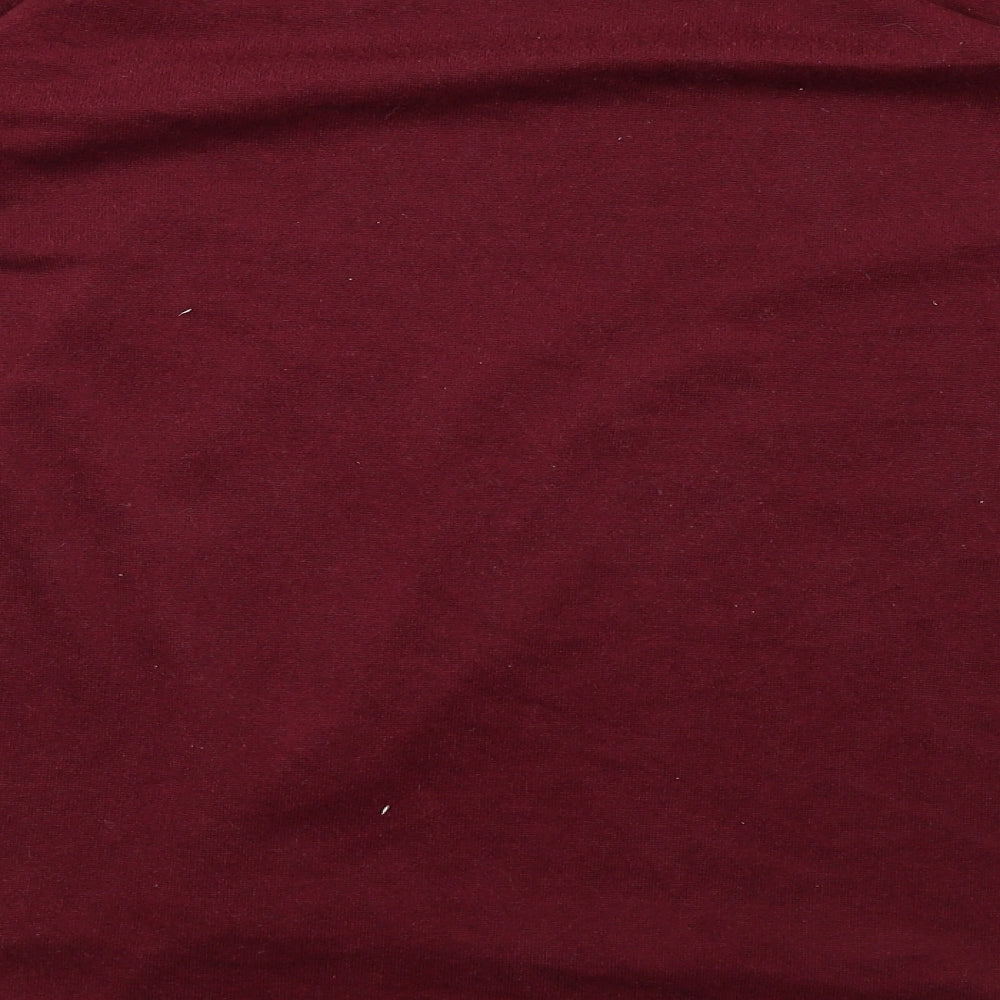 soul collection Womens Red  Knit Pullover Sweatshirt Size S