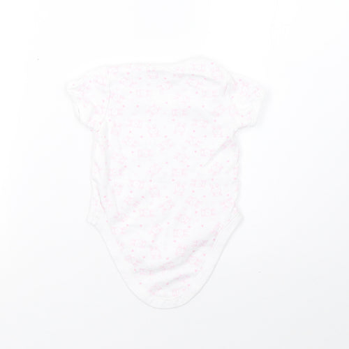 F&F Girls White Polka Dot  Babygrow One-Piece Size 9-12 Months