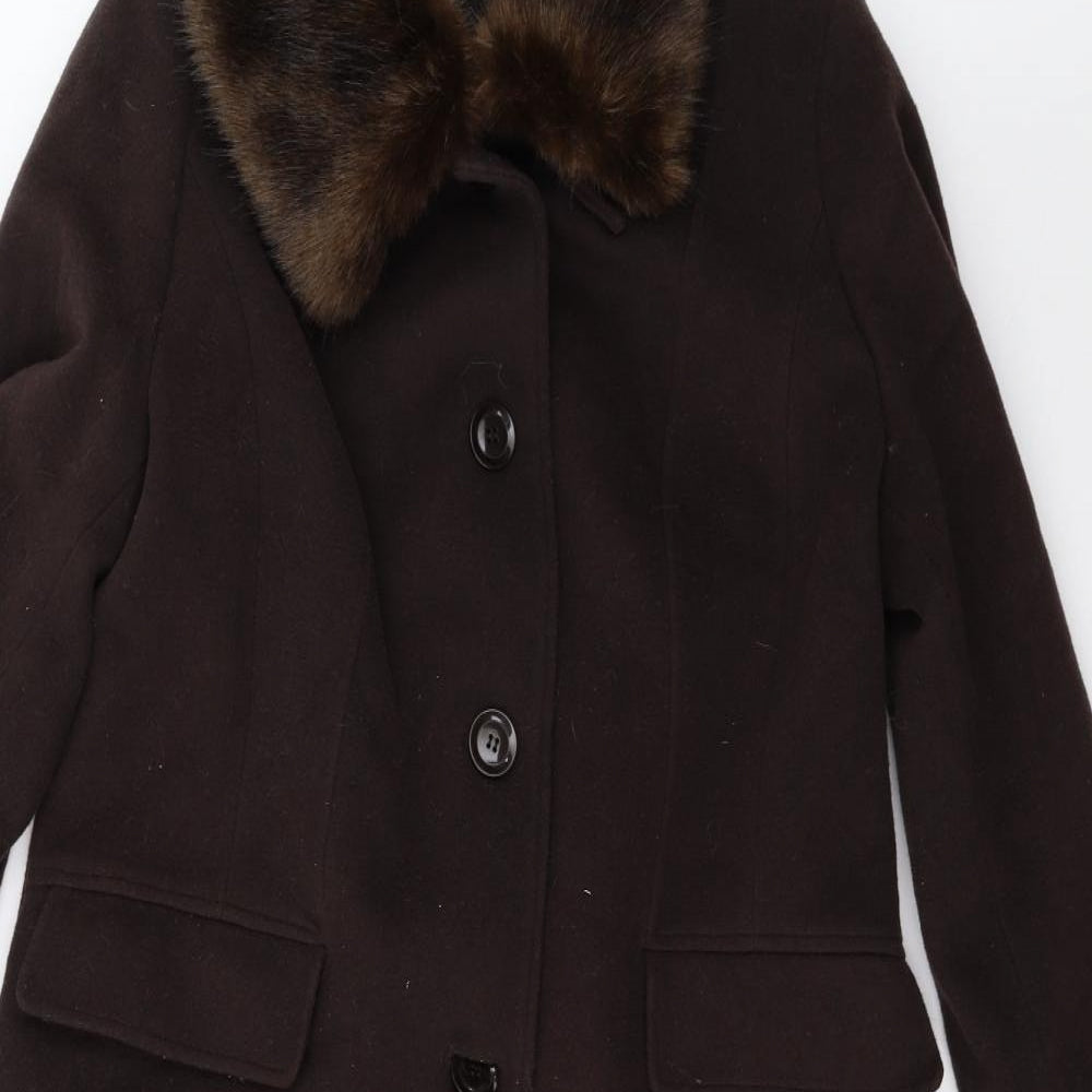 Eastex Womens Brown   Trench Coat Coat Size 16