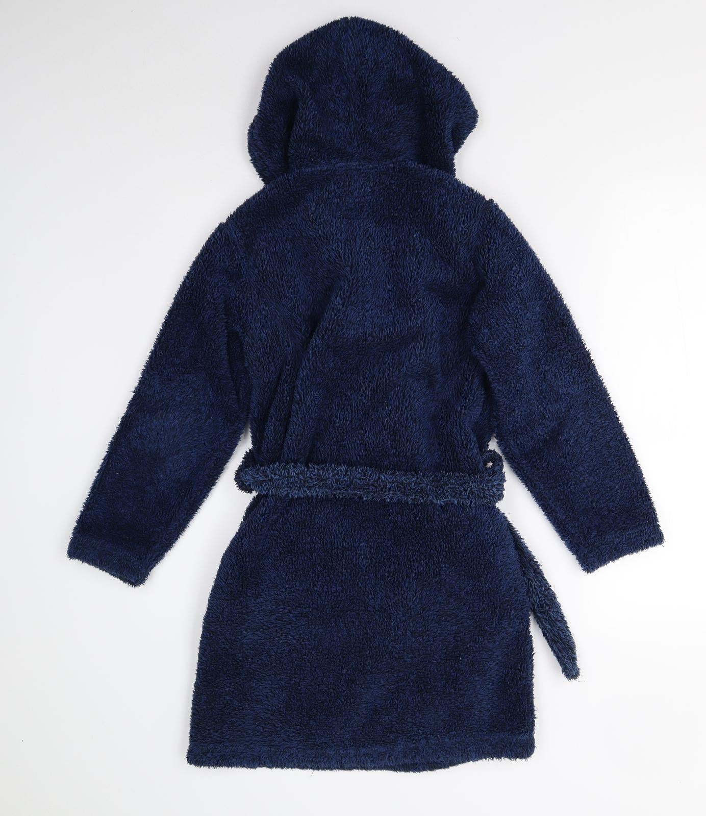 Primark Boys Blue Solid Fleece  Gown Size 9-10 Years