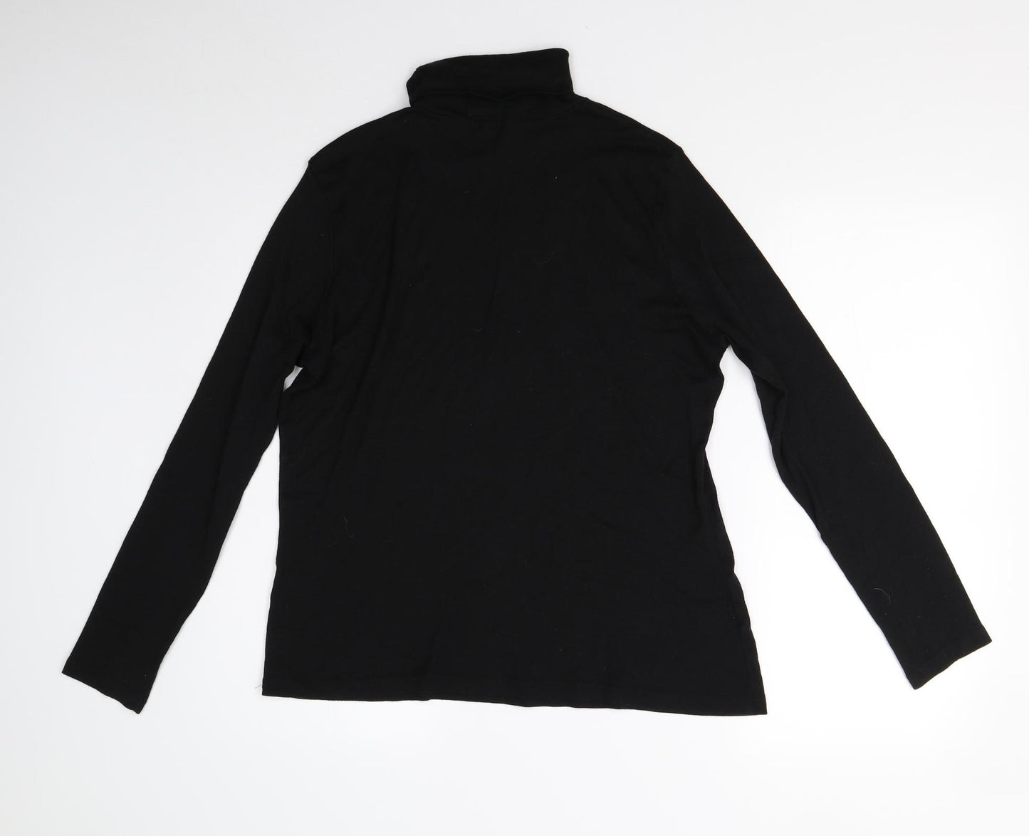 Papaya Womens Black   Basic T-Shirt Size 18