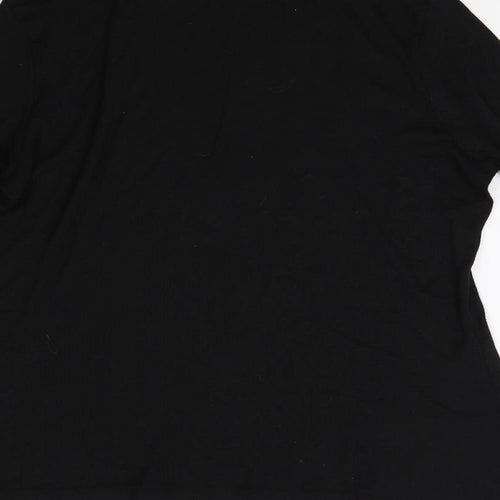 Papaya Womens Black   Basic T-Shirt Size 18