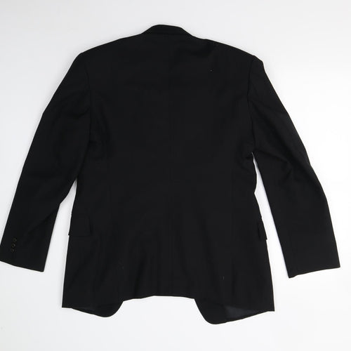 Preworn Mens Black   Jacket Suit Jacket Size 36