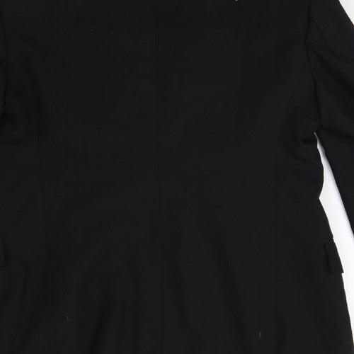 Preworn Mens Black   Jacket Suit Jacket Size 36