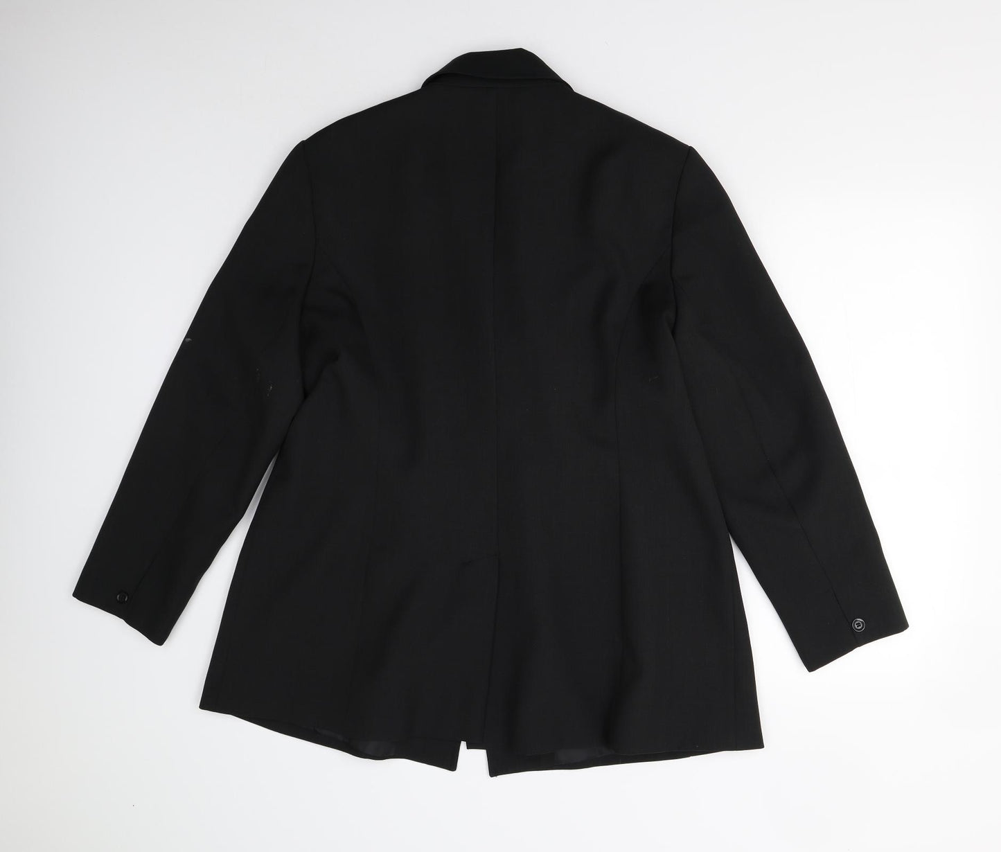 Canvas Womens Black   Jacket Suit Jacket Size 20