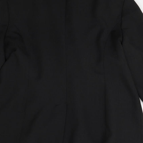 Canvas Womens Black   Jacket Suit Jacket Size 20