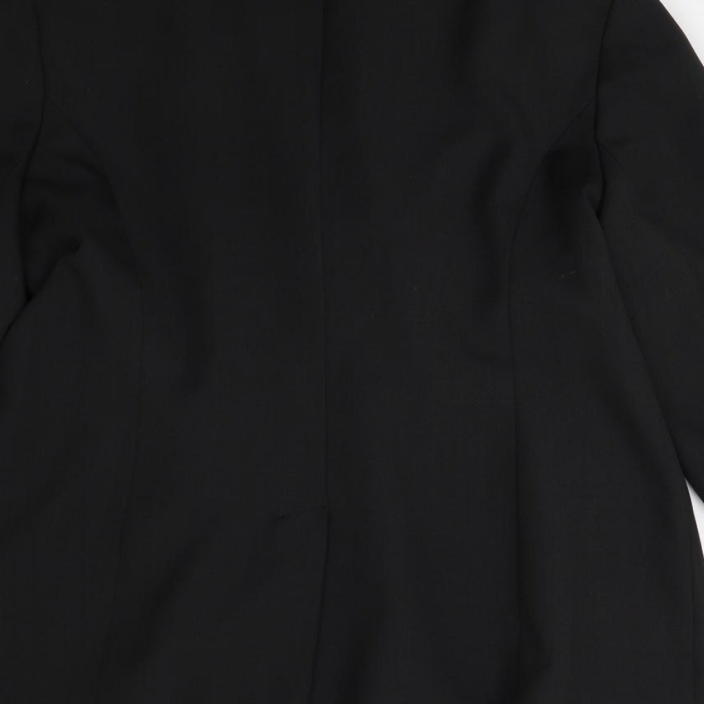 Canvas Womens Black   Jacket Suit Jacket Size 20