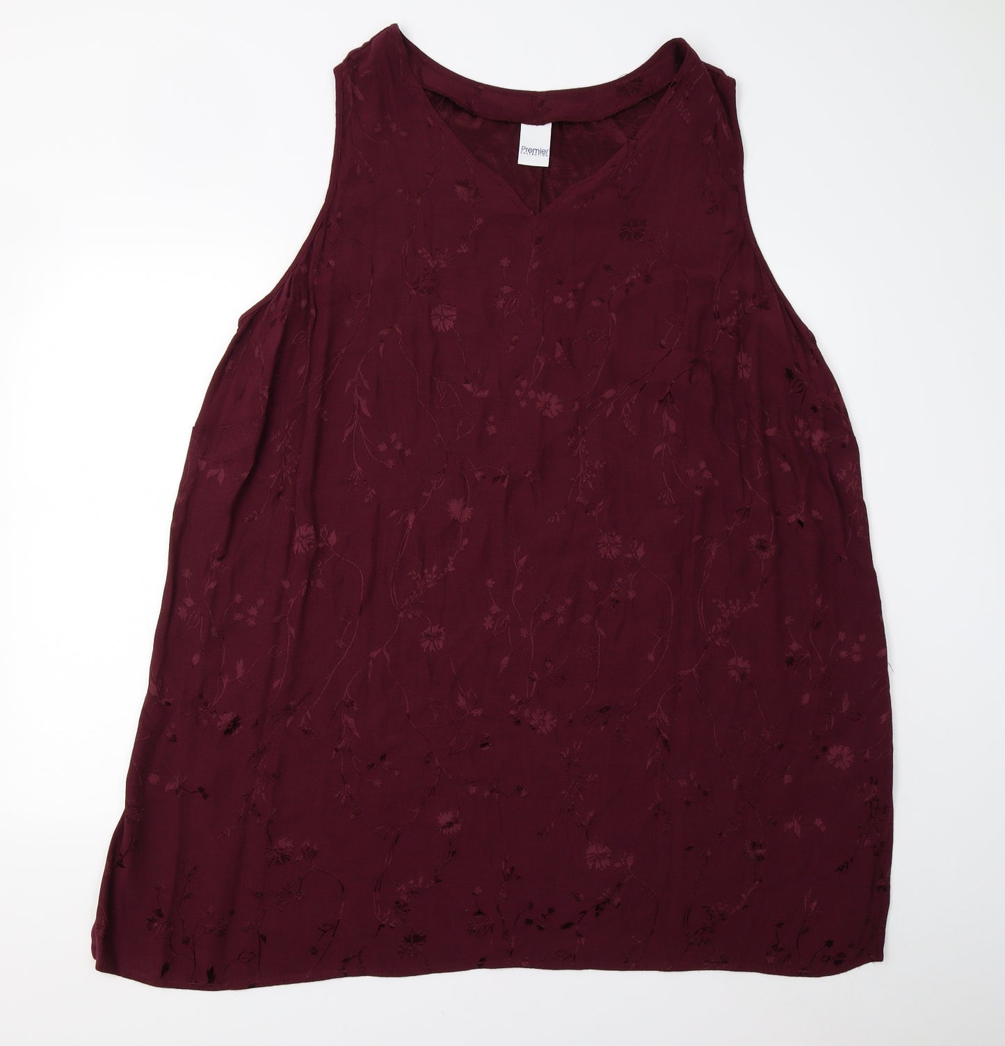 Premier Collection Womens Red Floral  Slip Dress  Size 30
