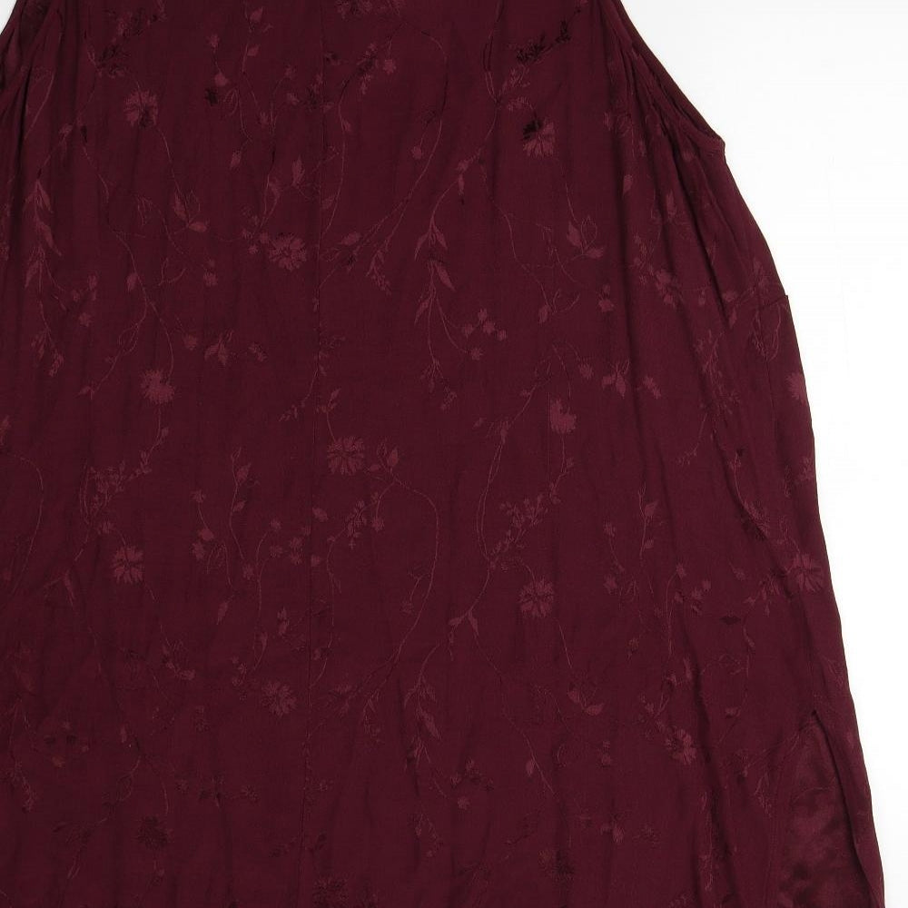Premier Collection Womens Red Floral  Slip Dress  Size 30