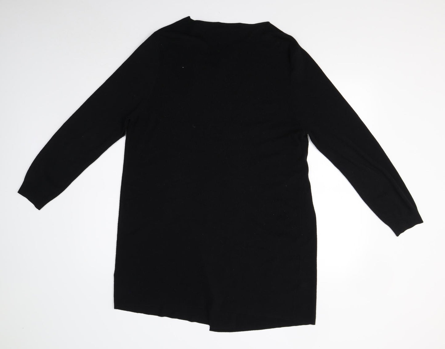 M&S Womens Black  Knit Cardigan Jumper Size L