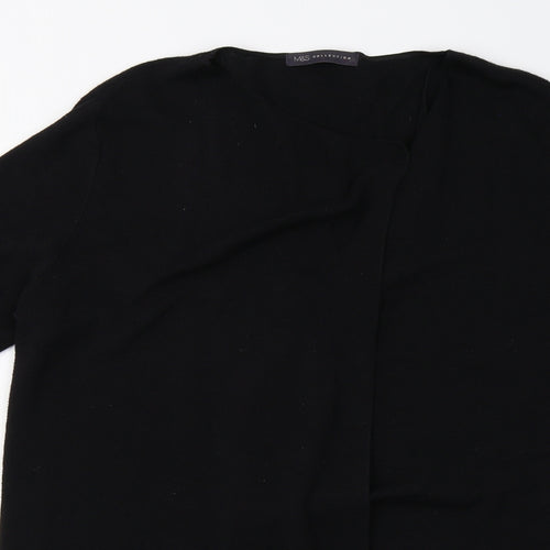 M&S Womens Black  Knit Cardigan Jumper Size L