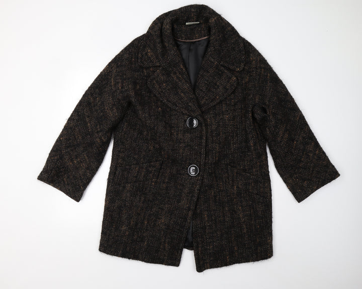 Wallis Womens Brown   Overcoat Coat Size M