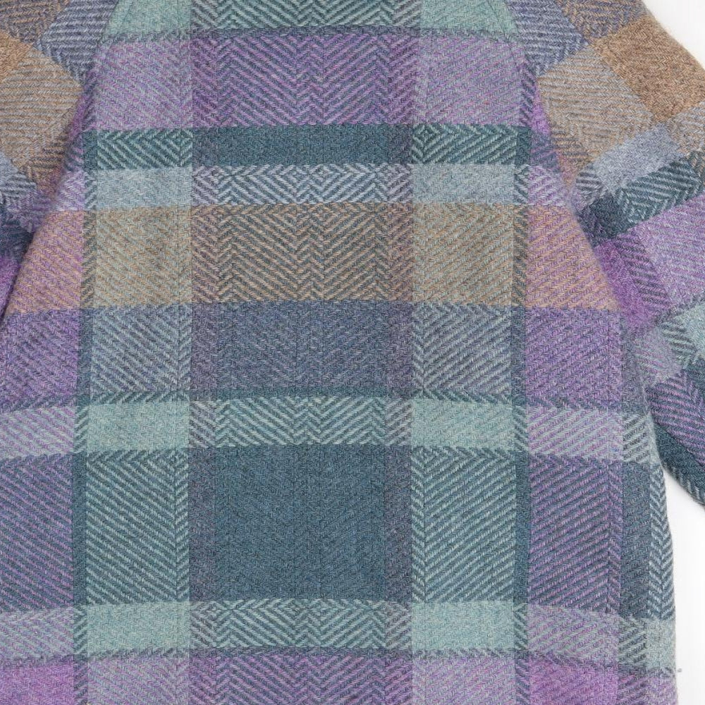Avoca Womens Multicoloured Check  Overcoat Coat Size 14