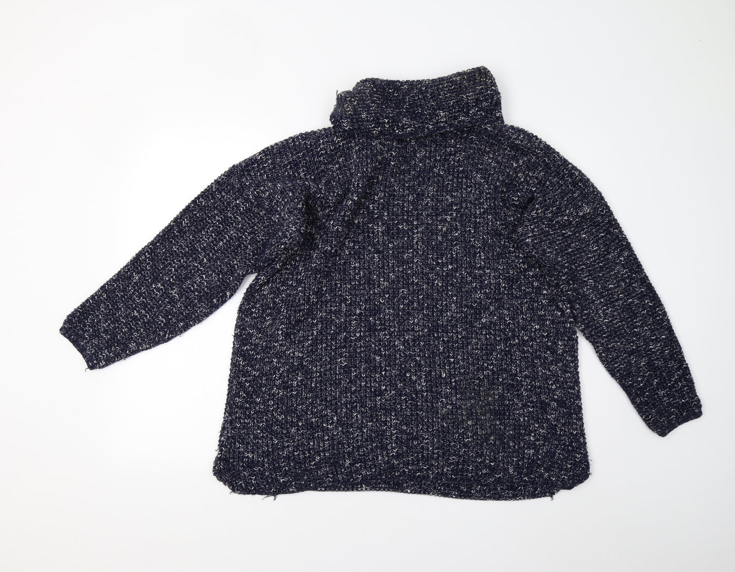 Boohoo Womens Blue  Knit Pullover Jumper Size M