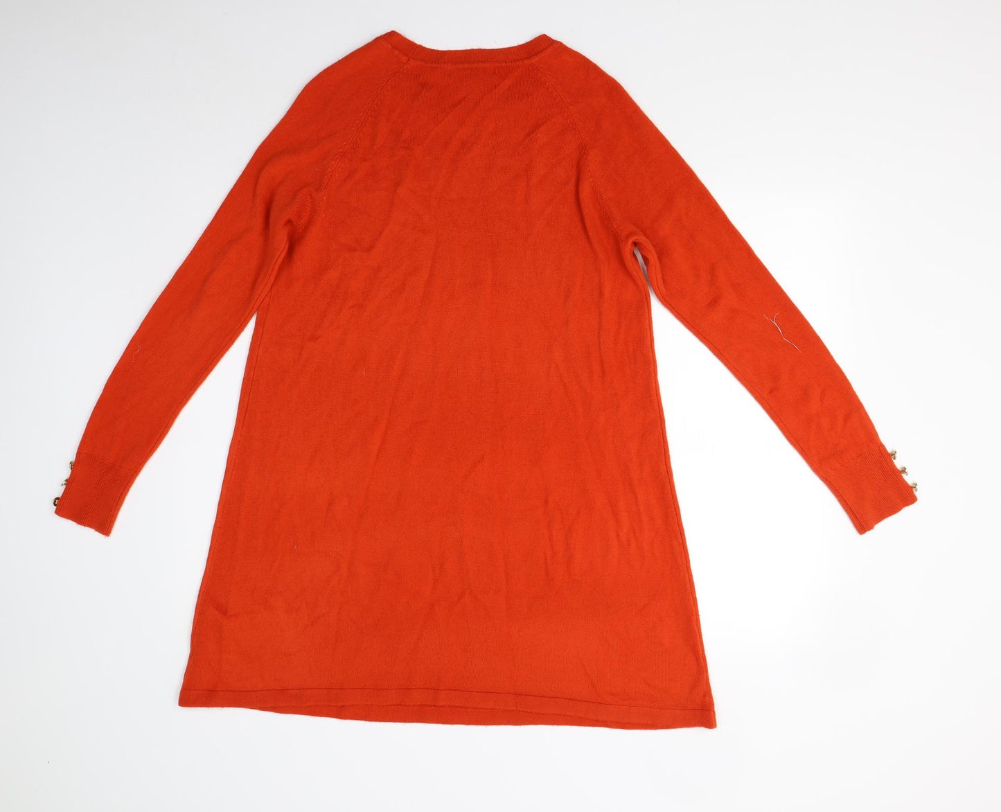 Primark Womens Orange  Knit Jumper Dress  Size M
