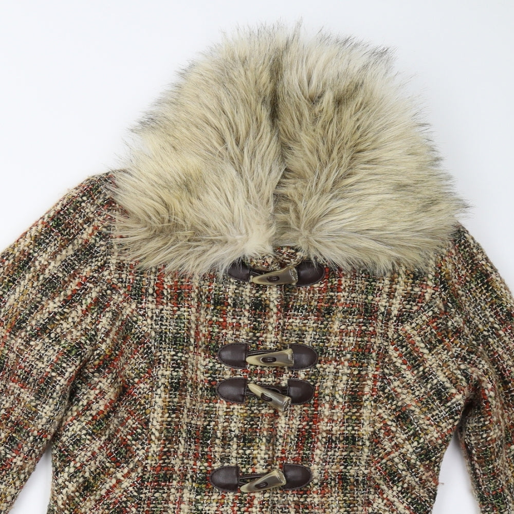 Per Una Womens Brown   Overcoat Coat Size S