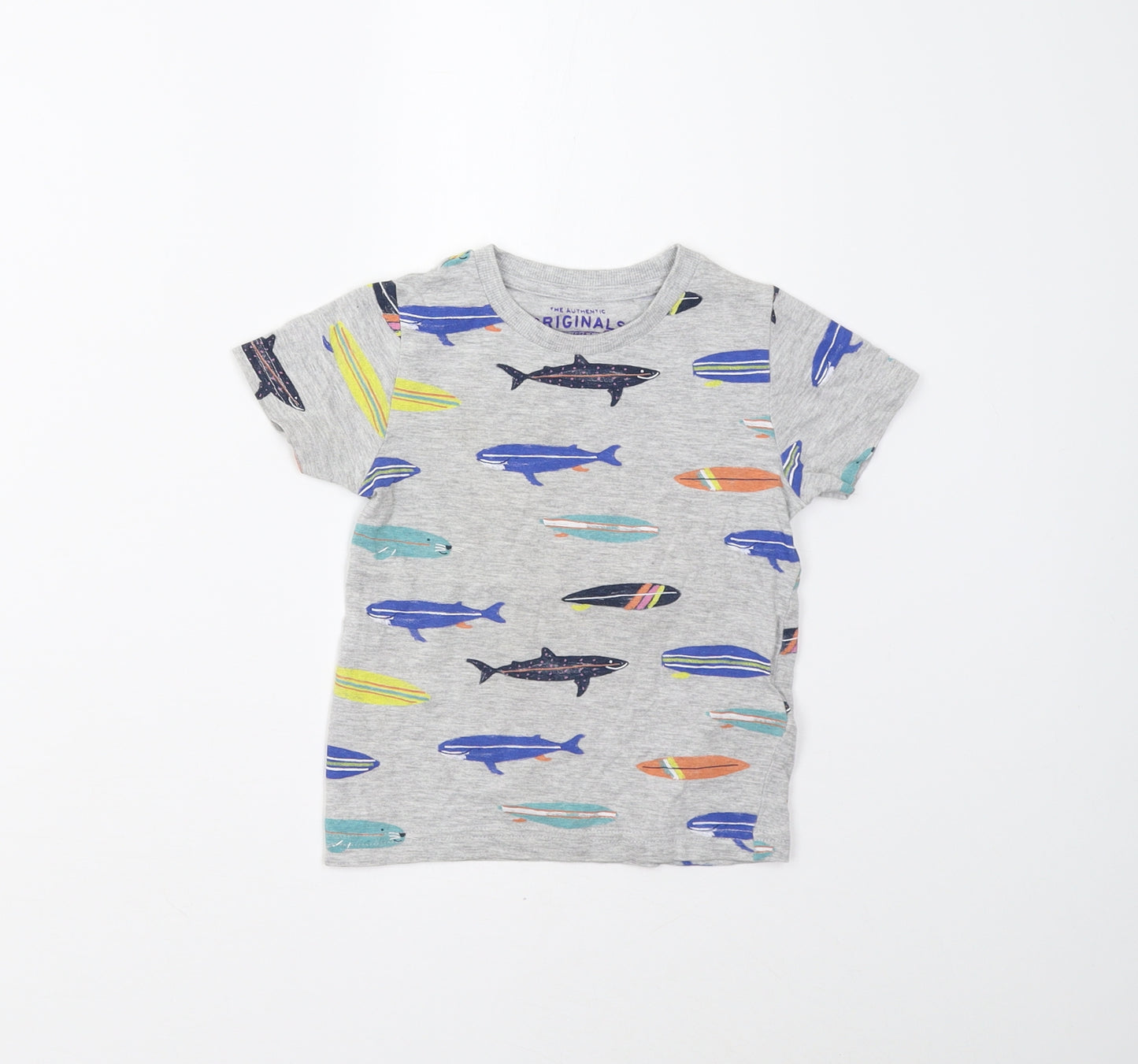 M&S Baby Grey   Basic T-Shirt Size 18-24 Months