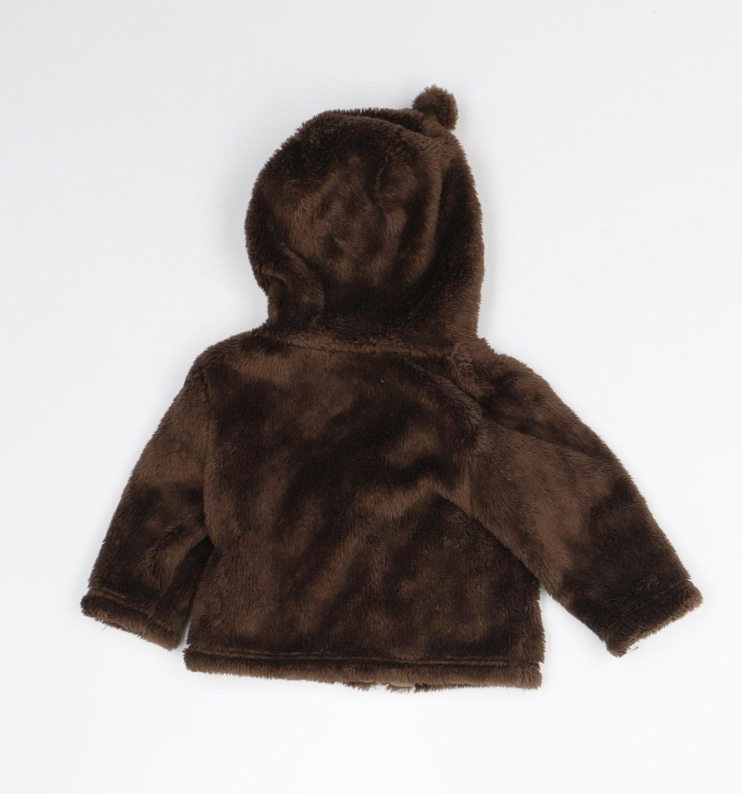 Mothercare Baby Brown  Fleece Jacket  Size 0-3 Months