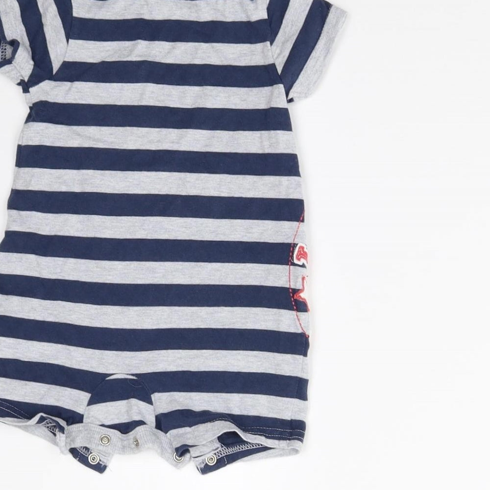 TU Baby Blue Striped  Romper One-Piece Size 3-6 Months