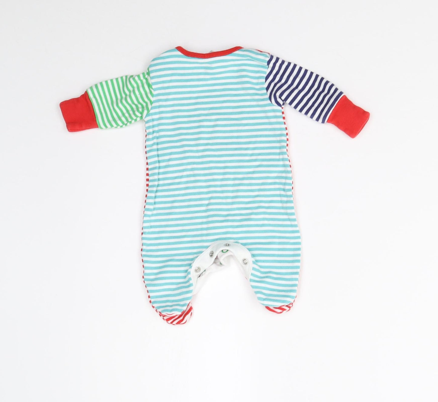 NEXT Baby Multicoloured Striped  Babygrow One-Piece Size 0-3 Months