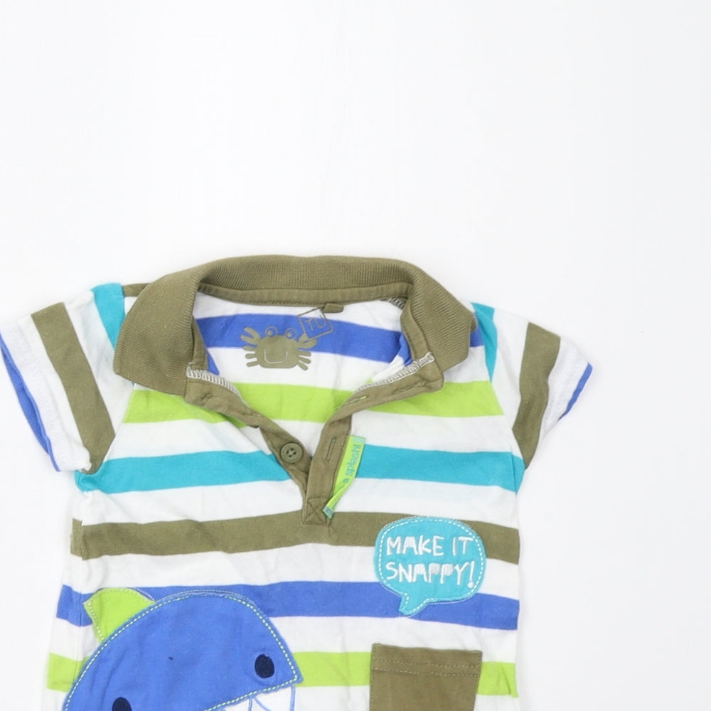 TU Baby Multicoloured Striped  Romper One-Piece Size 3-6 Months