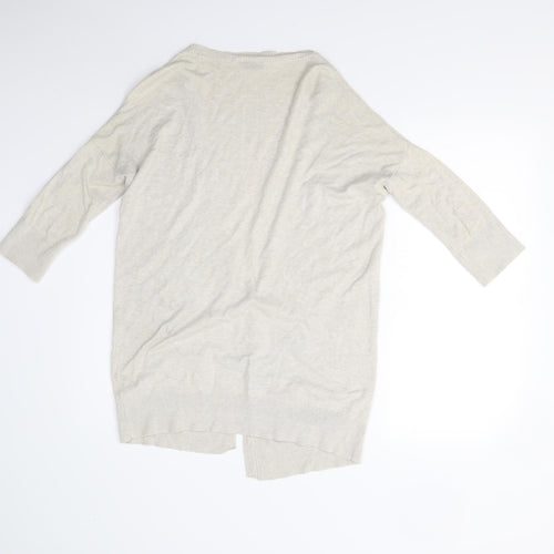 Topshop Womens Beige  Knit Cardigan Jumper Size 10