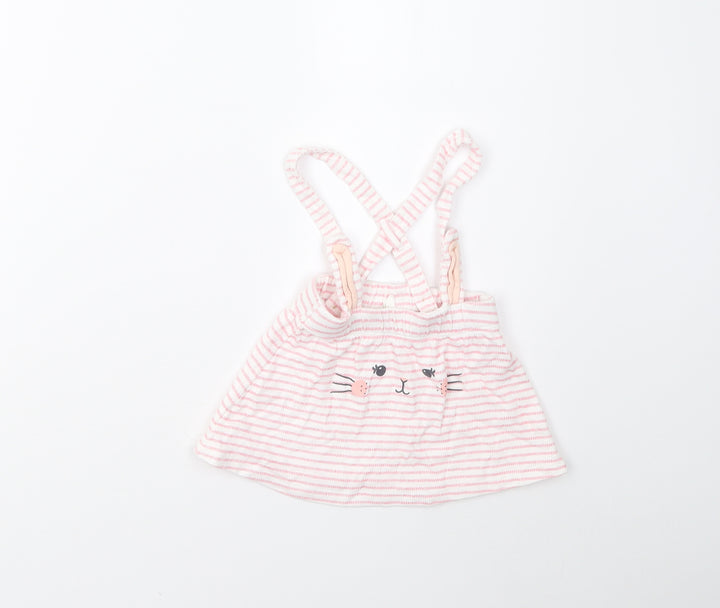 H&M Girls Multicoloured Striped Pettiskirt Skirt Size 6-9 Months