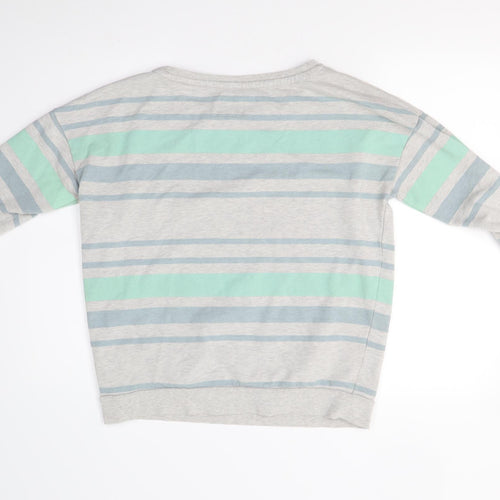 Soulcal & Co Womens Grey Striped  Pullover Sweatshirt Size S