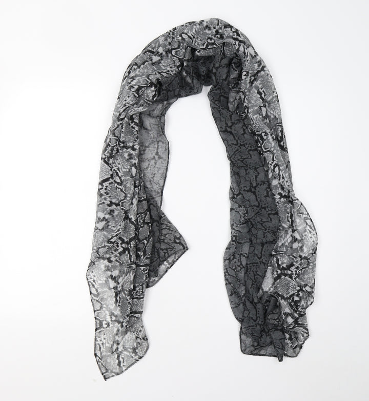 Preworn Womens Grey Animal Print   Scarf