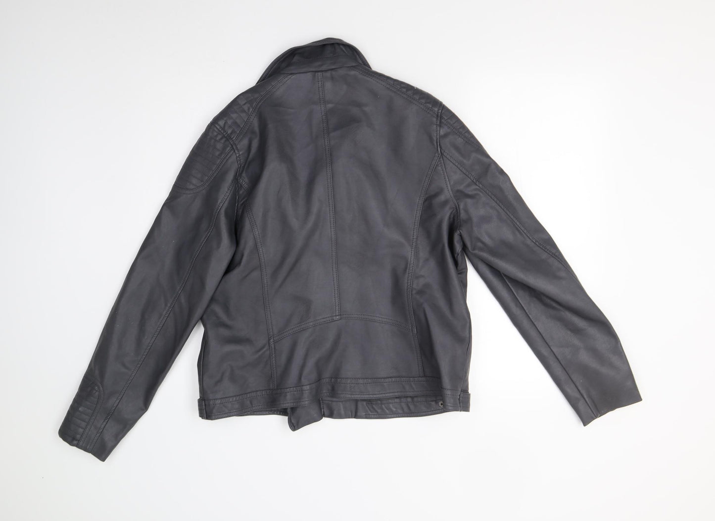 TU Womens Grey   Biker Jacket Size 16