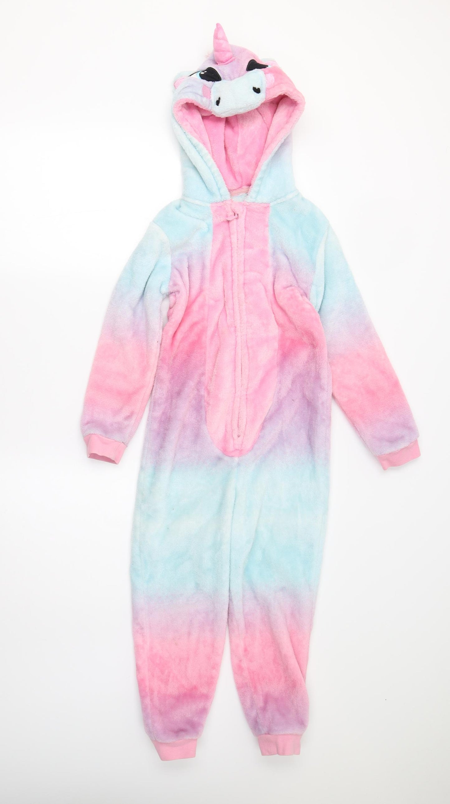 George Girls Multicoloured  Fleece  One Piece Size 7-8 Years  - Unicorn