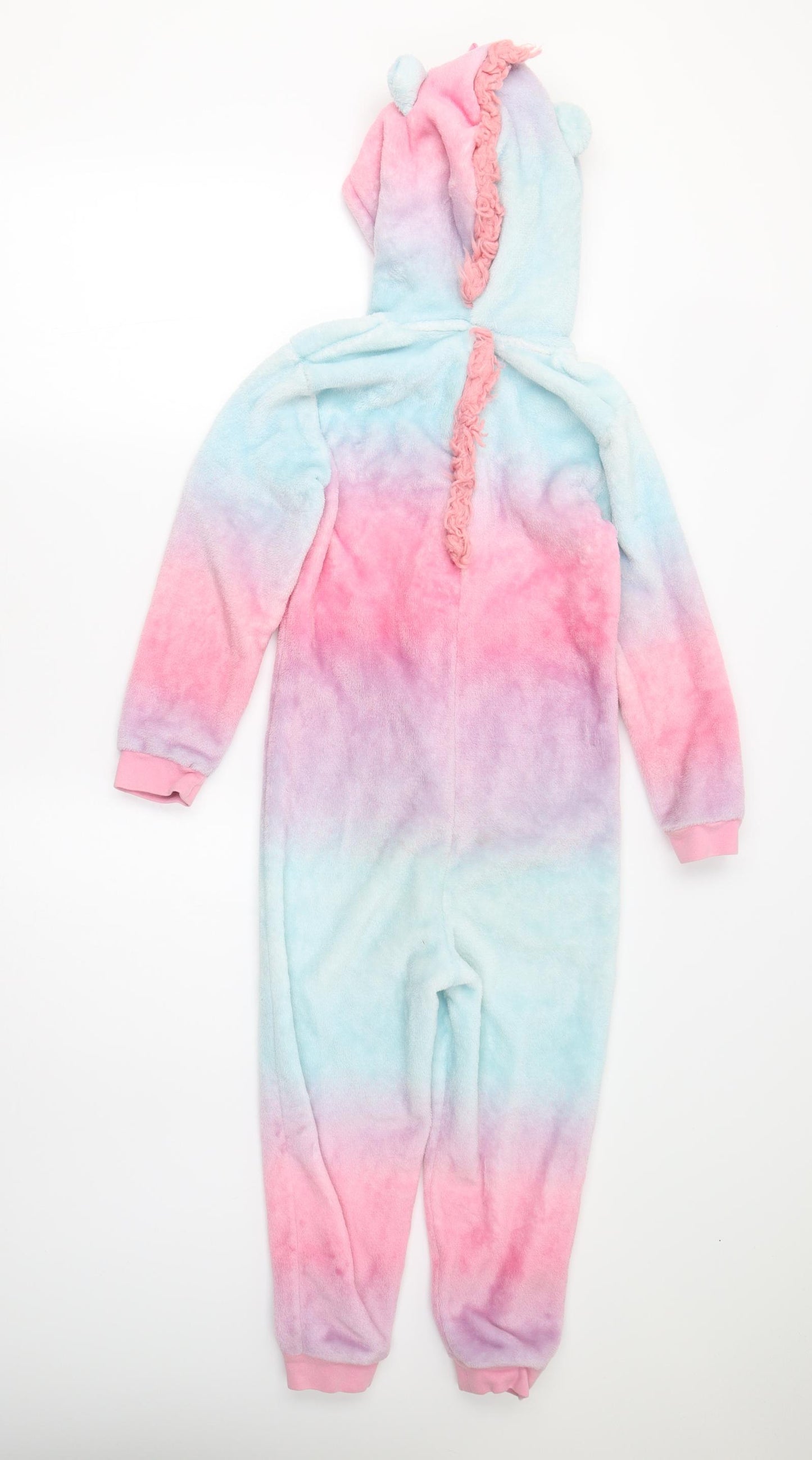 George Girls Multicoloured  Fleece  One Piece Size 7-8 Years  - Unicorn
