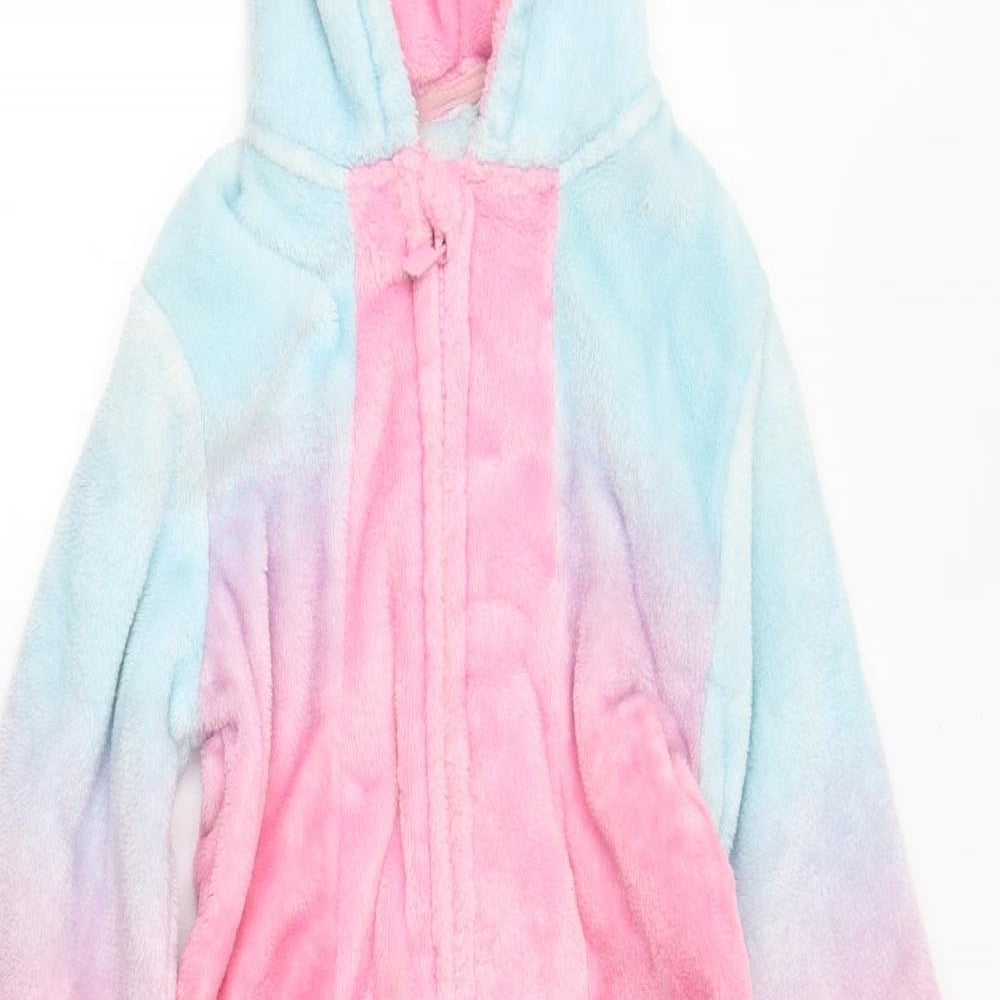 George Girls Multicoloured  Fleece  One Piece Size 7-8 Years  - Unicorn