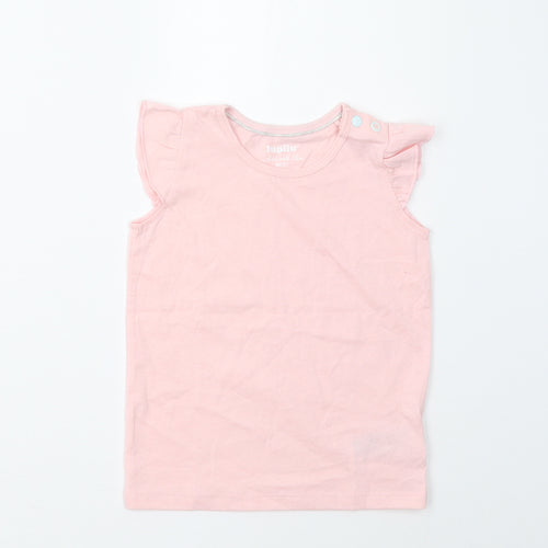 Lupila Girls Pink   Basic T-Shirt Size 12-18 Months