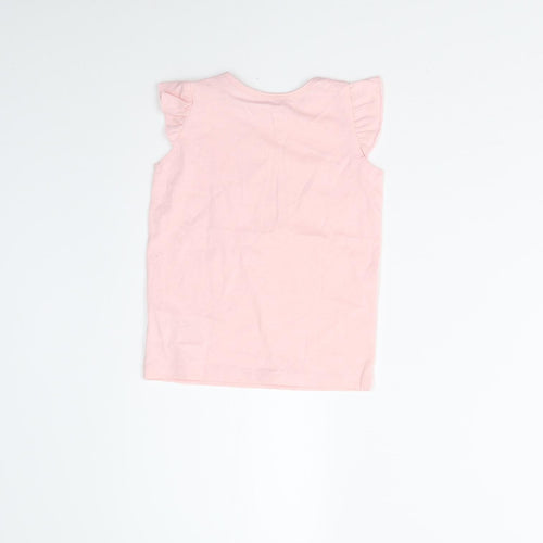 Lupila Girls Pink   Basic T-Shirt Size 12-18 Months
