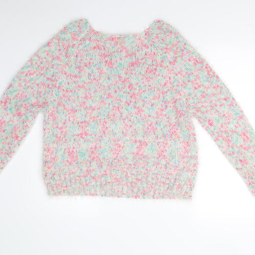 George Womens Multicoloured  Knit Pullover Jumper Size 16