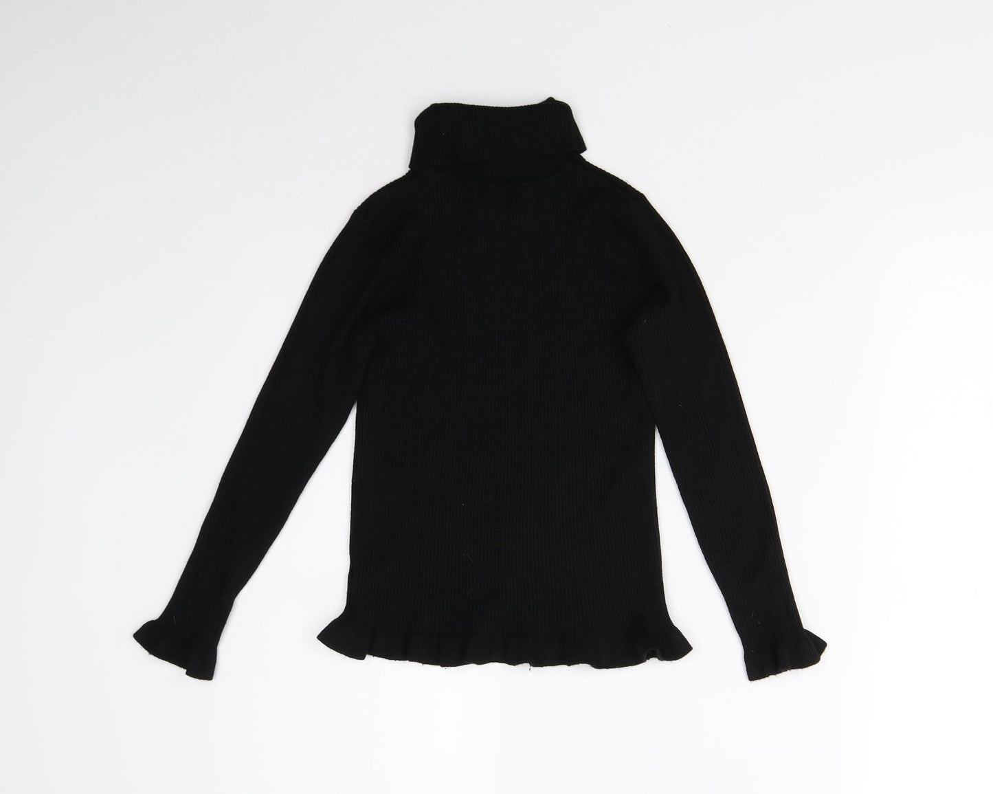 Primark Girls Black  Knit Pullover Jumper Size 9-10 Years