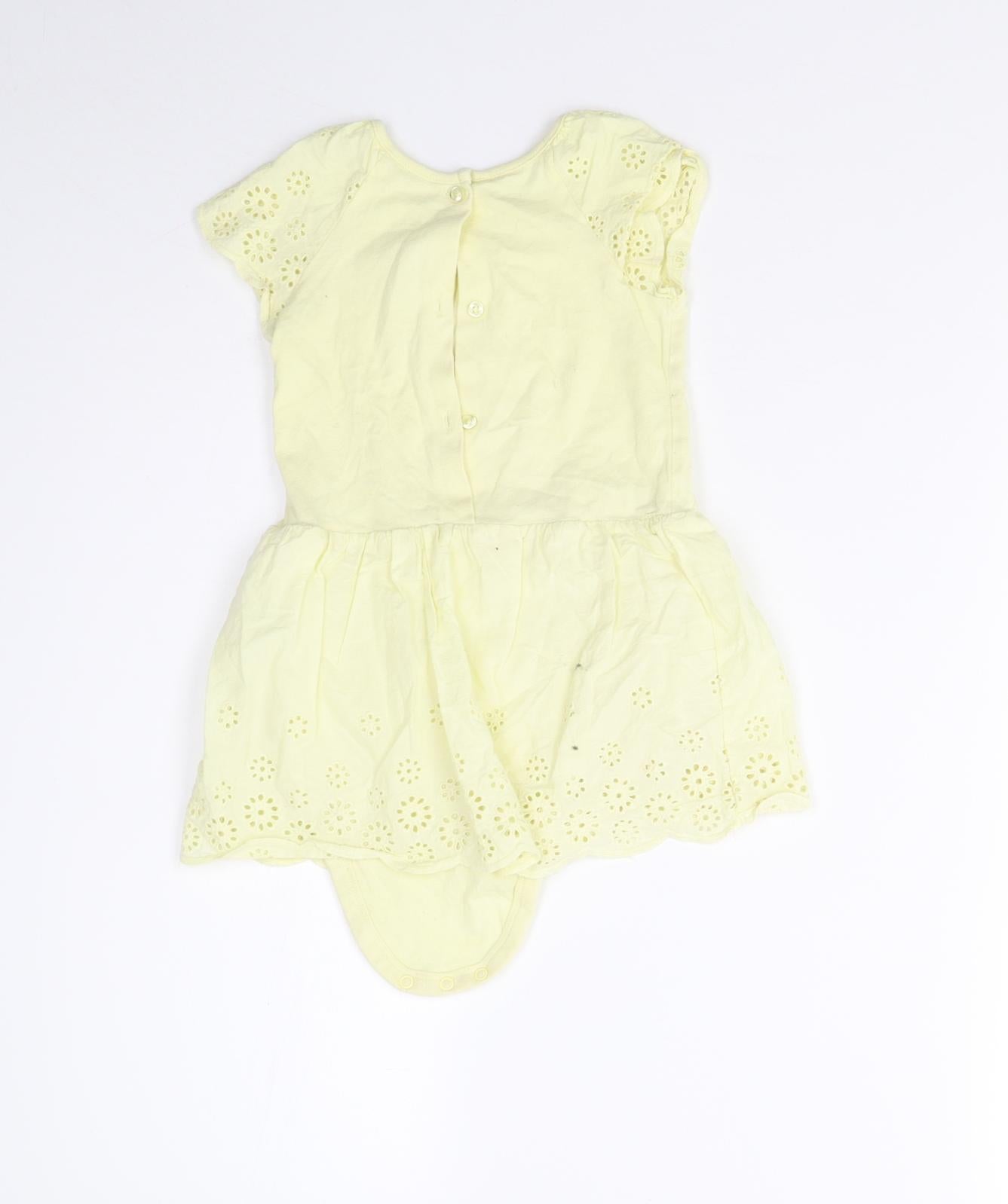Matalan Baby Yellow   Romper One-Piece Size 18-24 Months