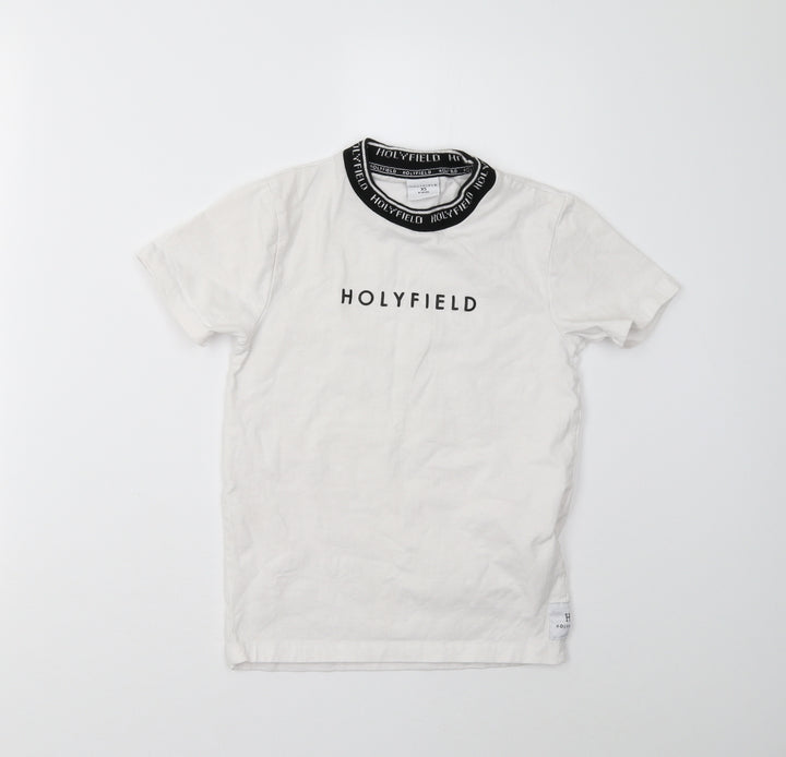 Holyfield Boys White Basic T-Shirt Size 7-8 Years