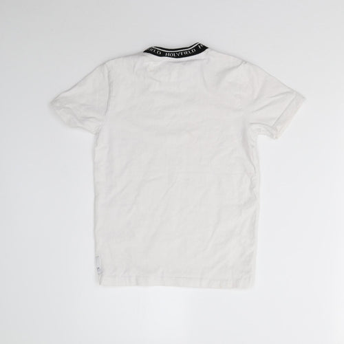 Holyfield Boys White   Basic T-Shirt Size 7-8 Years