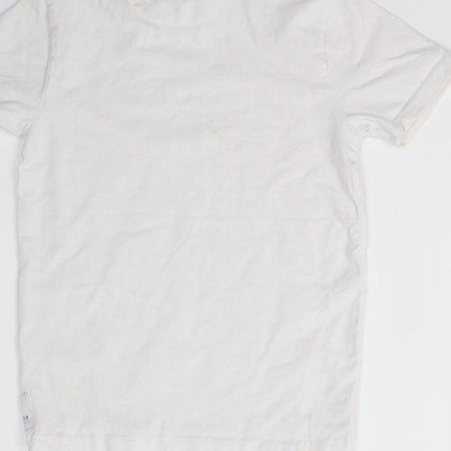Holyfield Boys White   Basic T-Shirt Size 7-8 Years