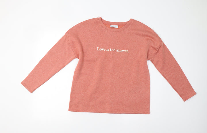 Papaya Womens Orange Pullover Sweatshirt Size S